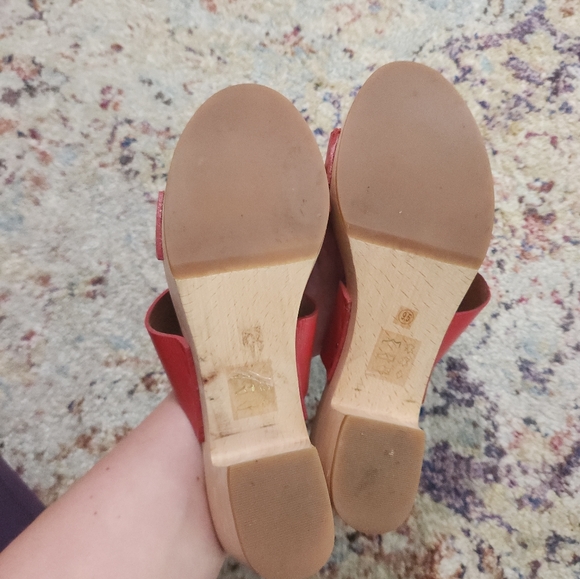 Madewell Clara Wooden Clogs 2 Strap Sandals Size 9.5 - Picture 8 of 9
